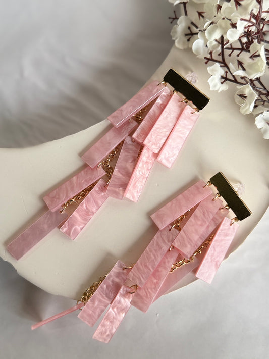 Blush Cascade Earrings