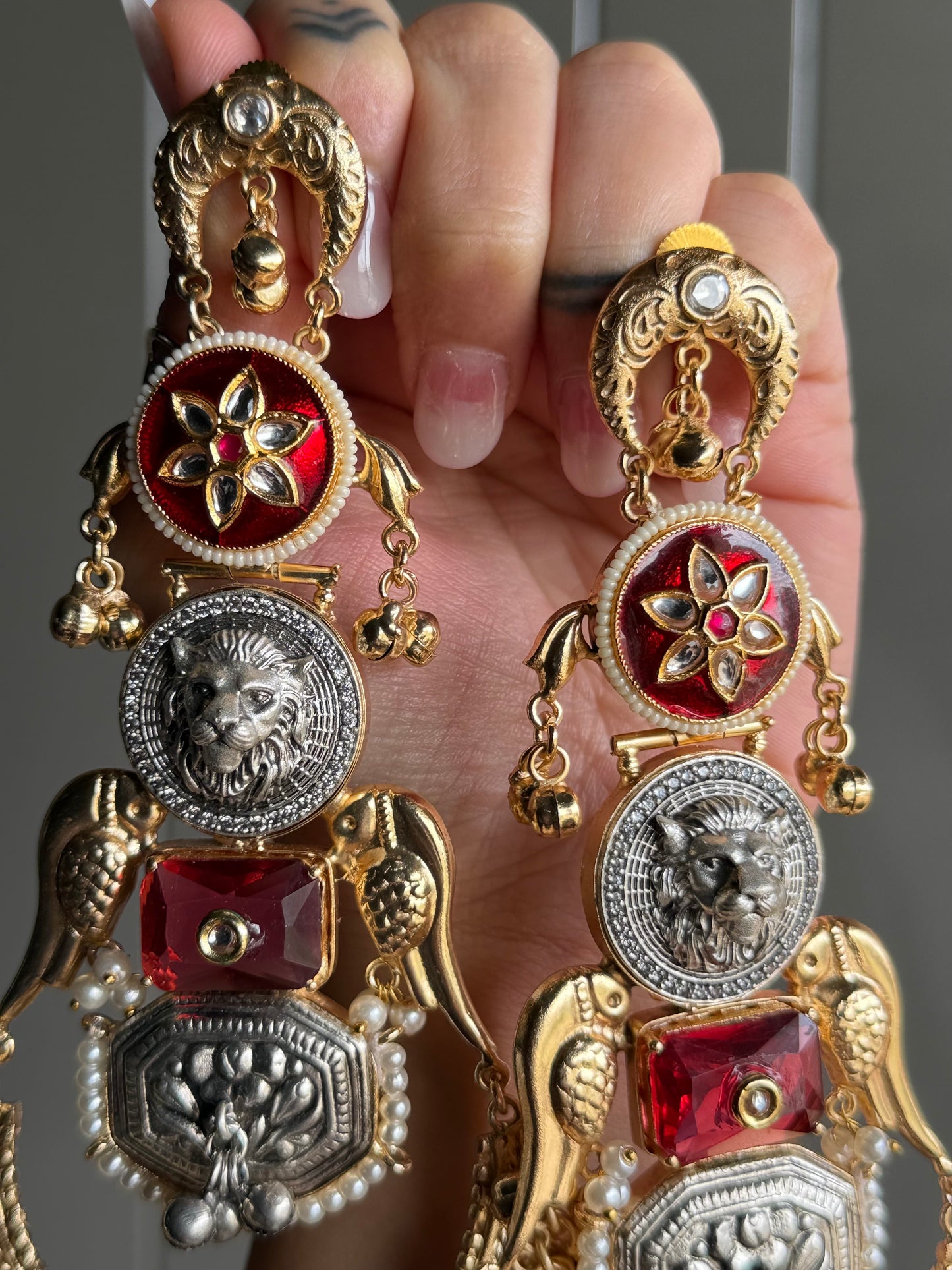 Simhasana Shringar Earrings