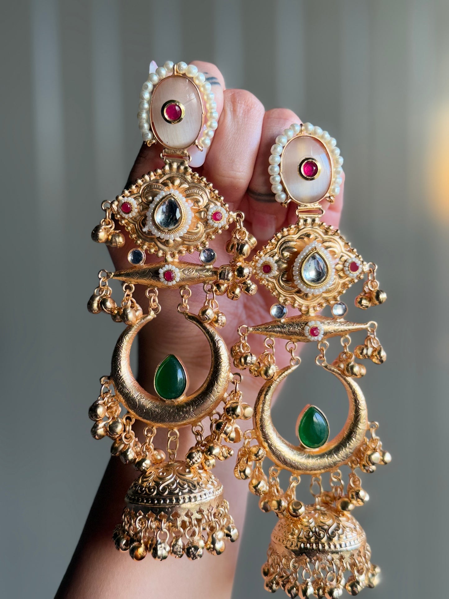 Chandrika Ratna Jhumkas