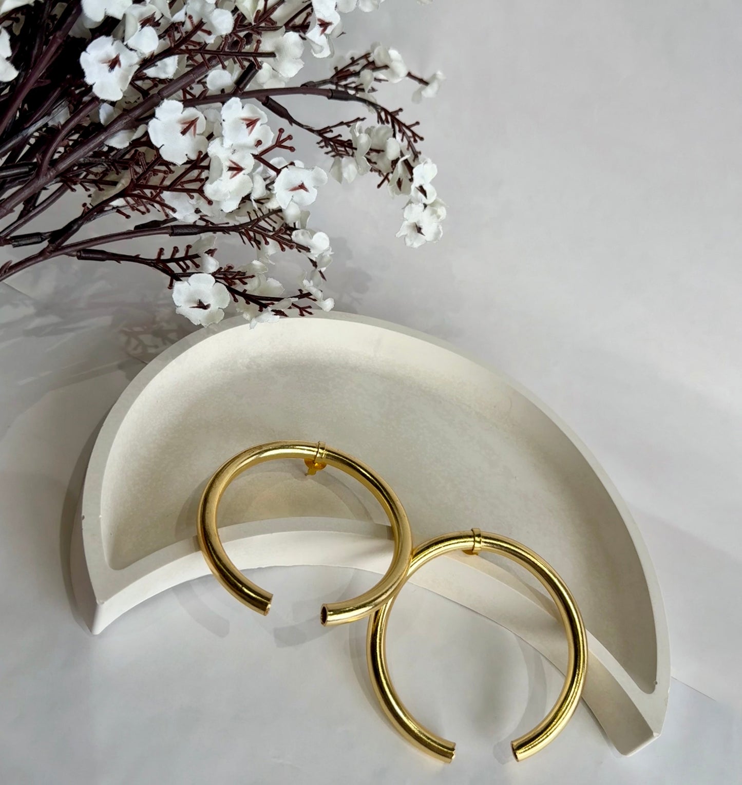 Golden Aura Hoop Earrings
