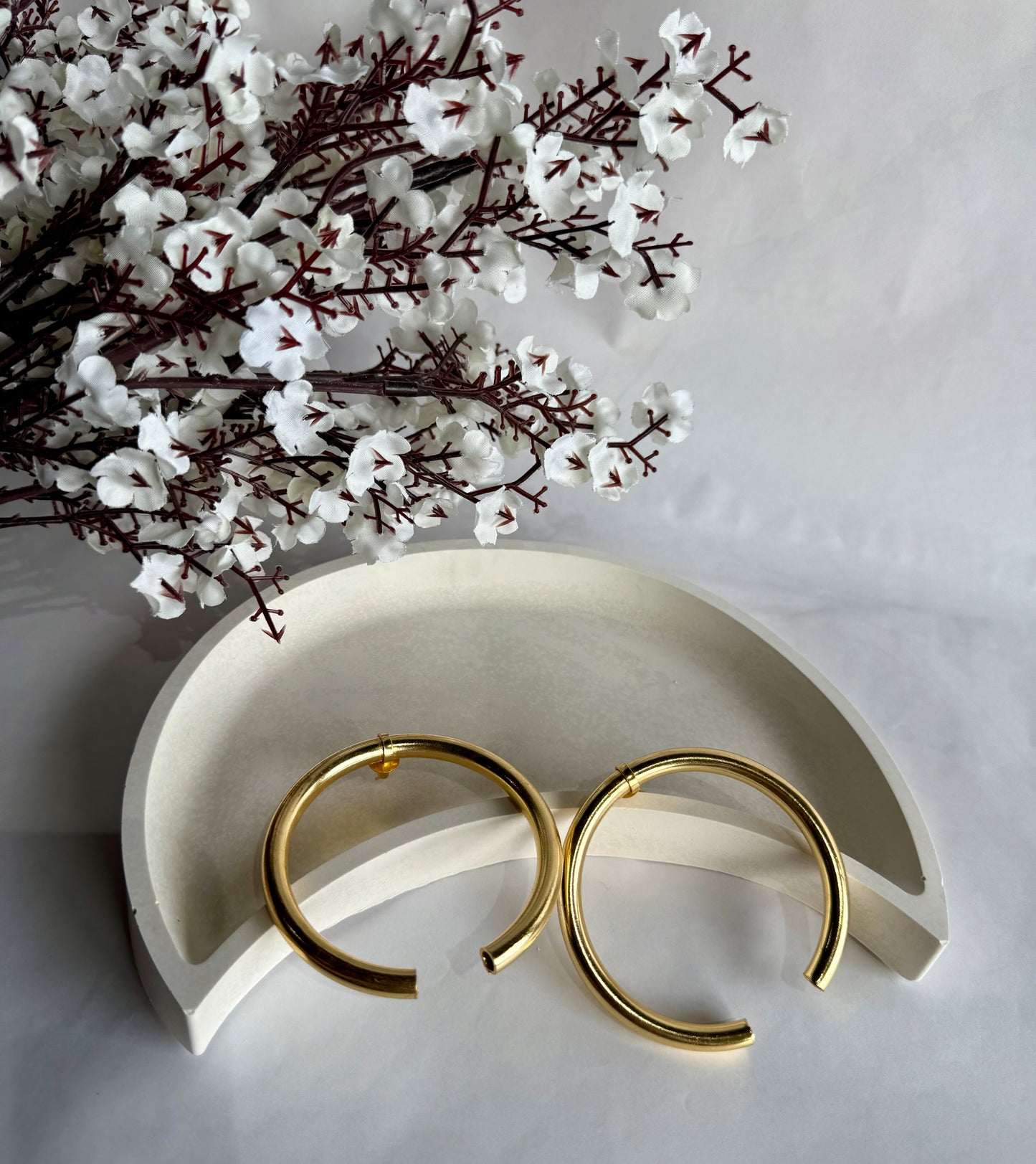 Golden Aura Hoop Earrings