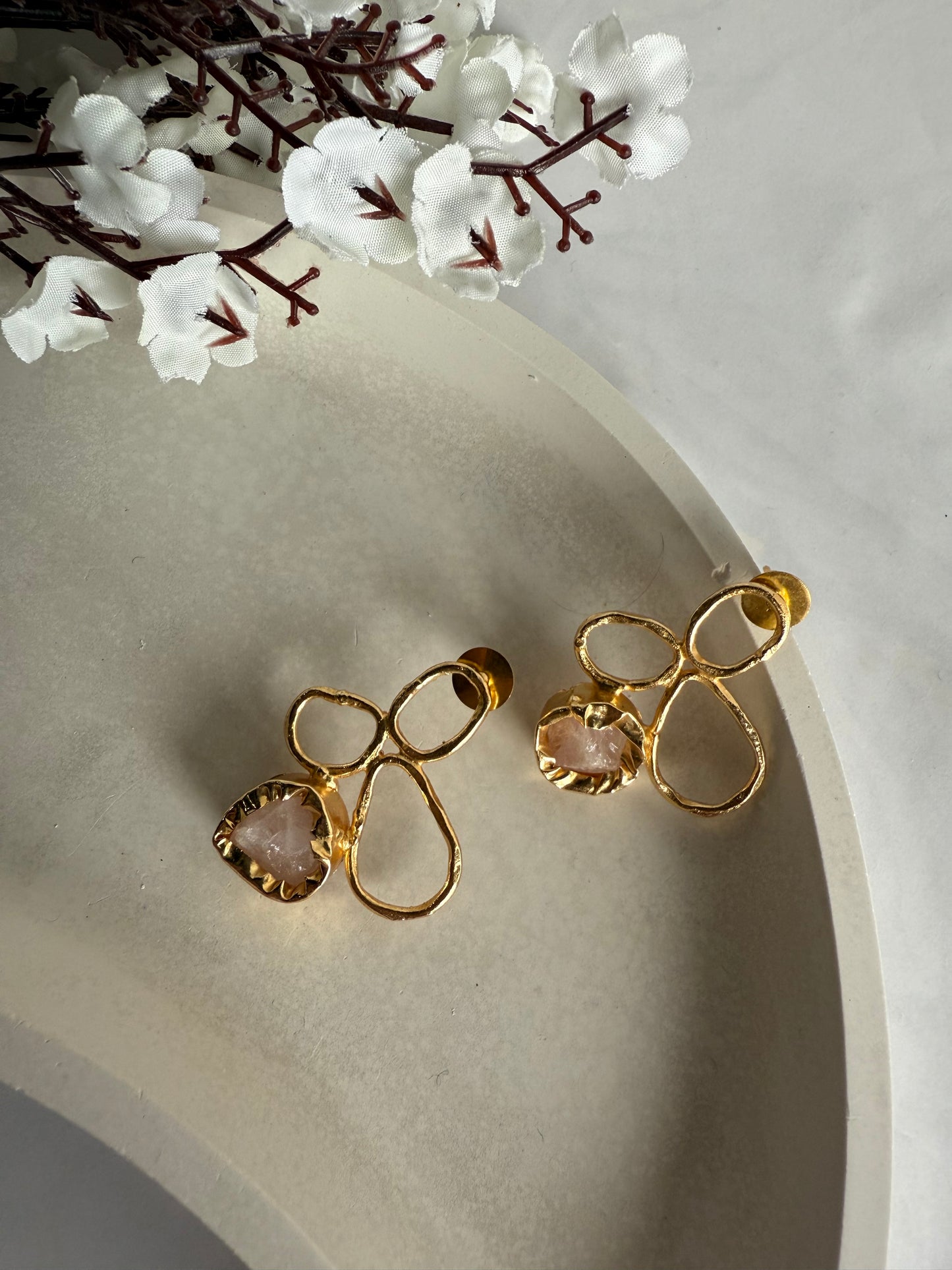 Rose Quartz Earrings