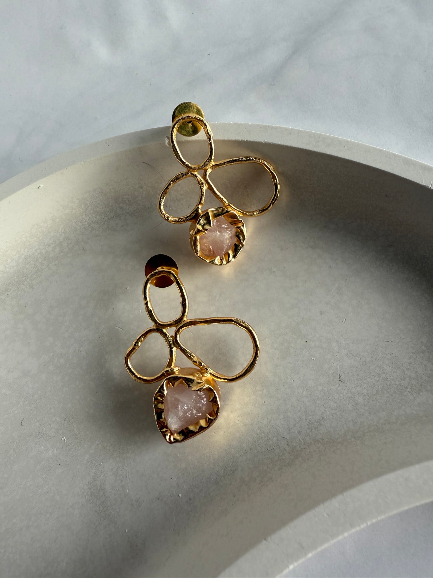 Rose Quartz Earrings