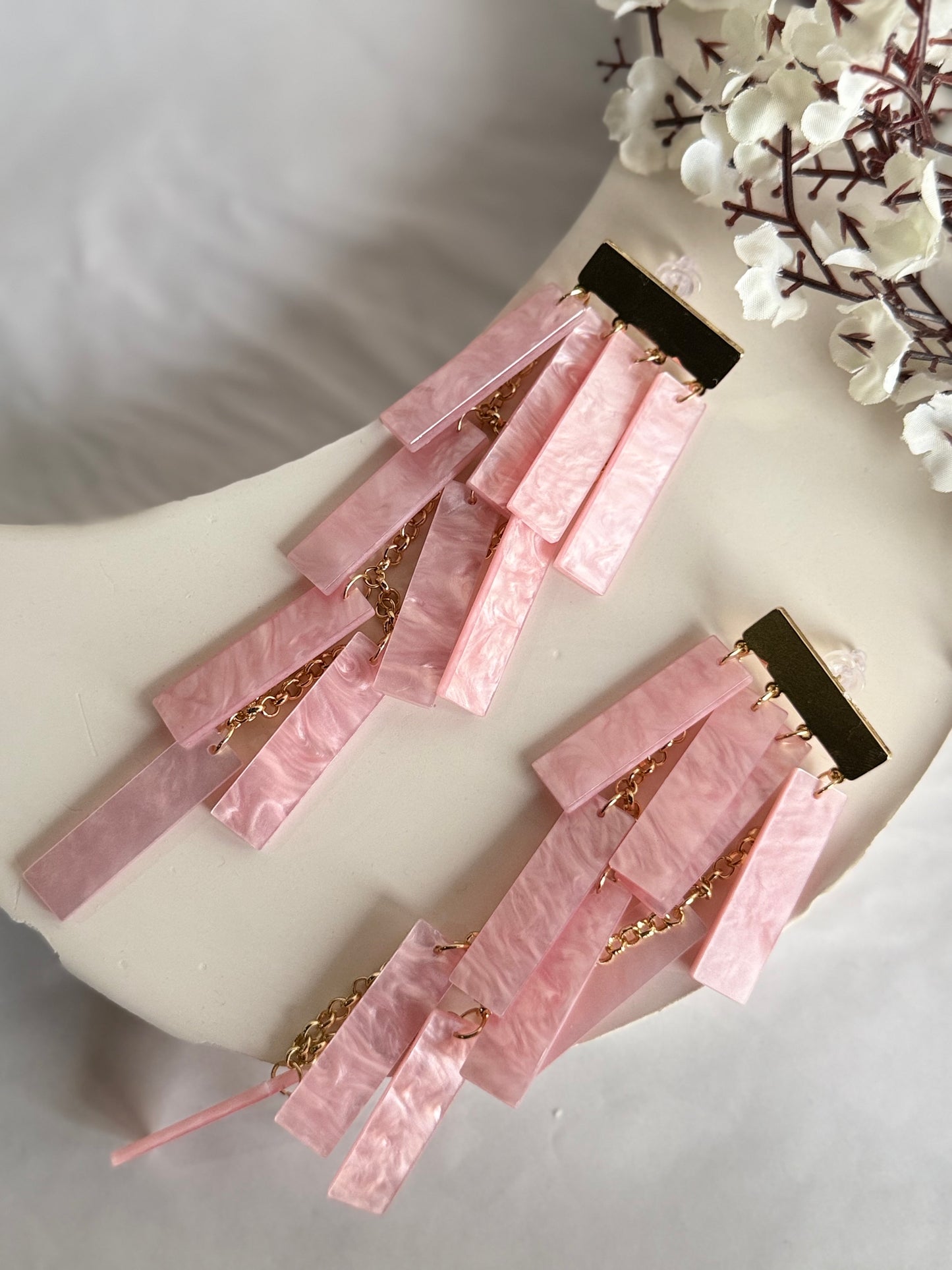 Blush Cascade Earrings