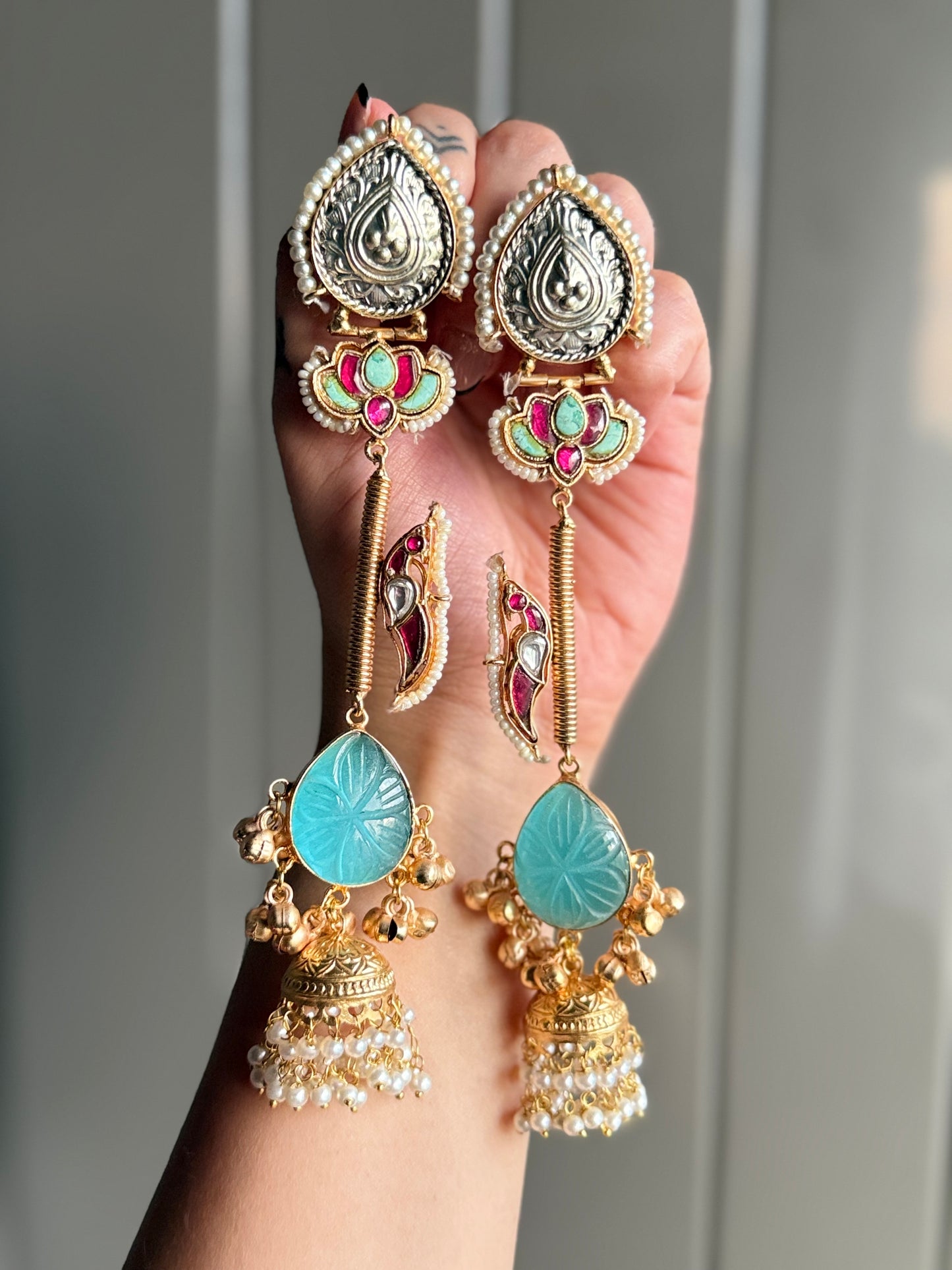 Mughal Lotus Majesty Earrings