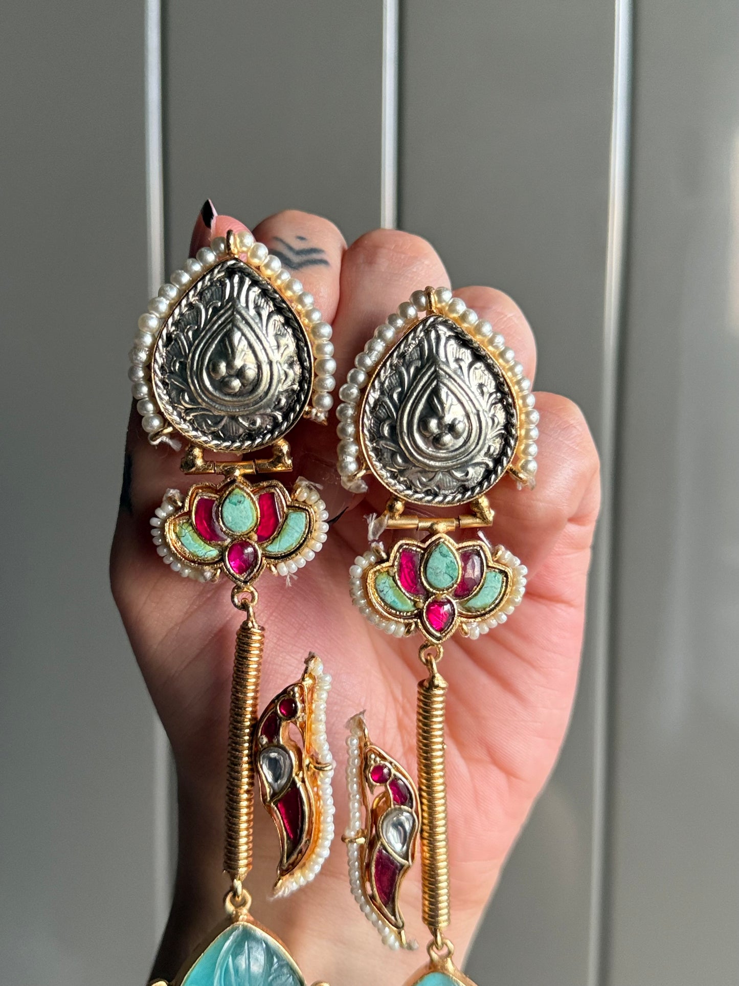 Mughal Lotus Majesty Earrings