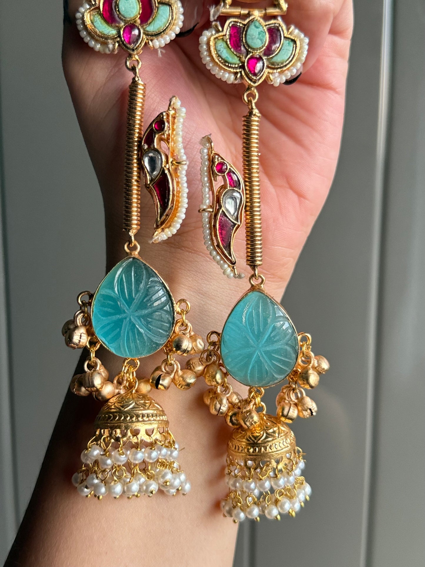 Mughal Lotus Majesty Earrings