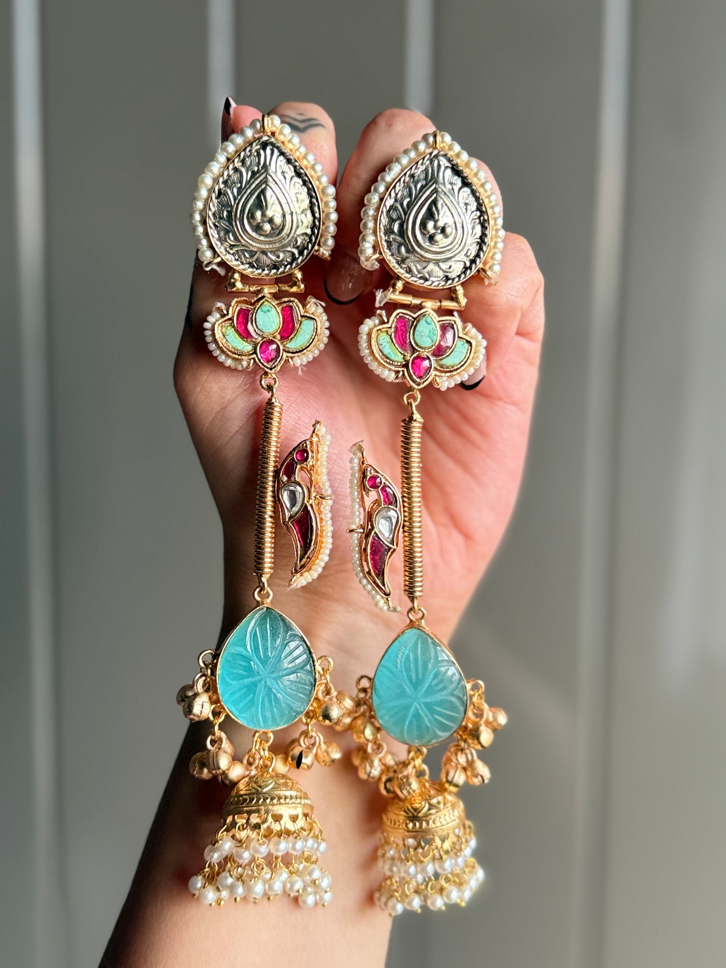 Mughal Lotus Majesty Earrings