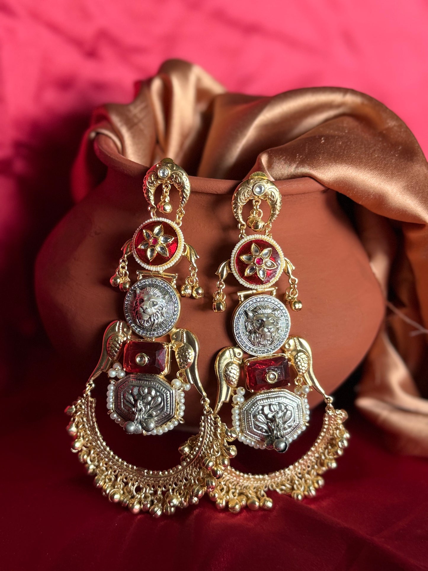 Simhasana Shringar Earrings