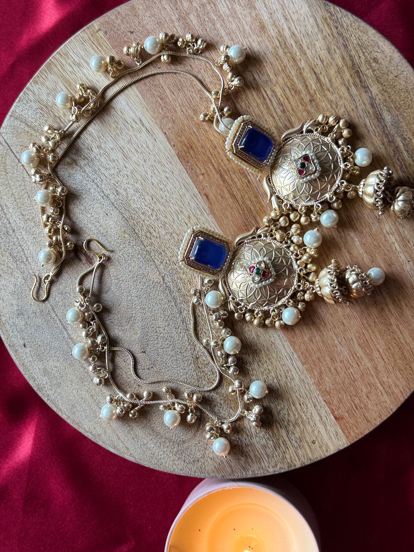 Shobhini Earrings With Hair Tassel