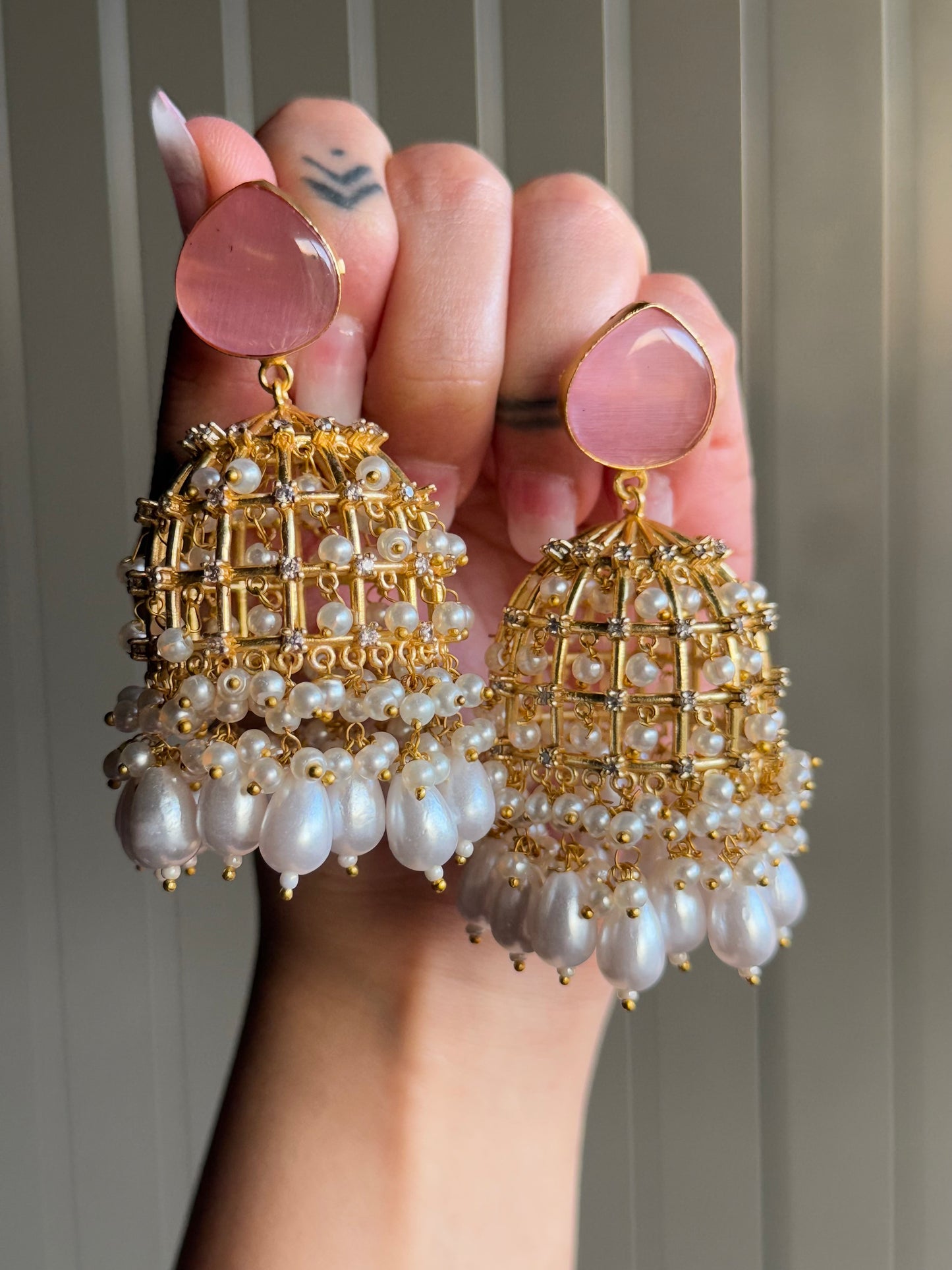 Rajkumari Moti Jaal Jhumkas