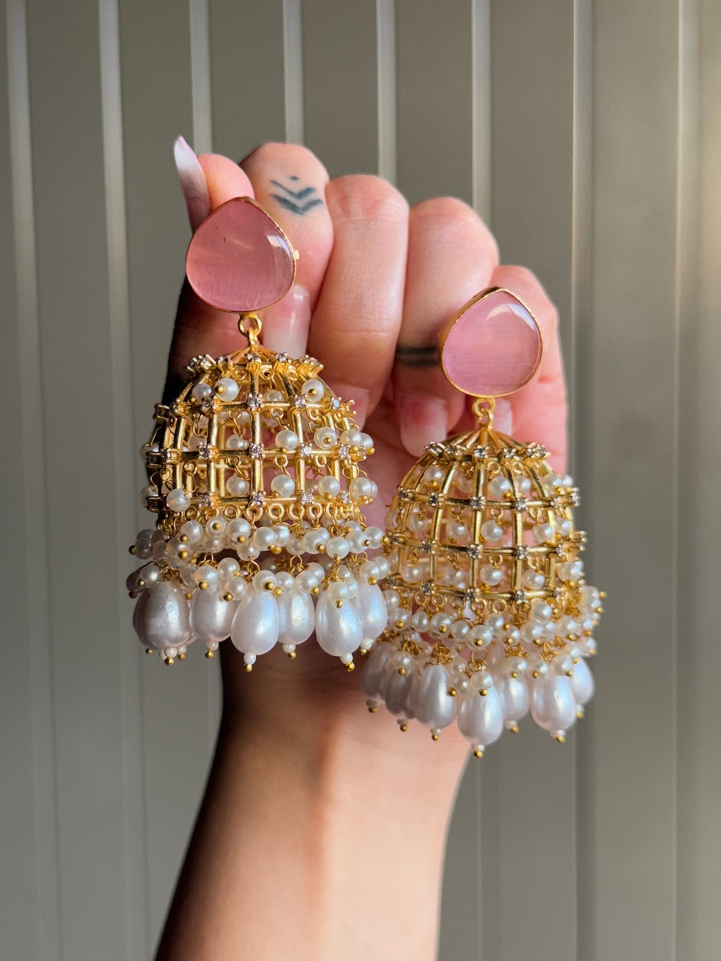 Rajkumari Moti Jaal Jhumkas