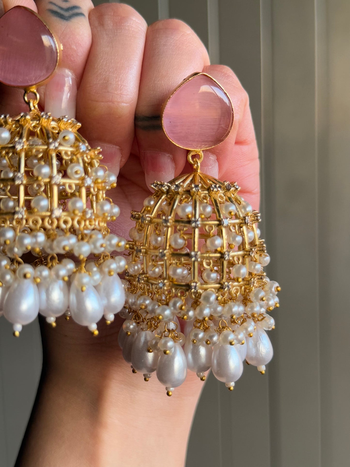 Rajkumari Moti Jaal Jhumkas