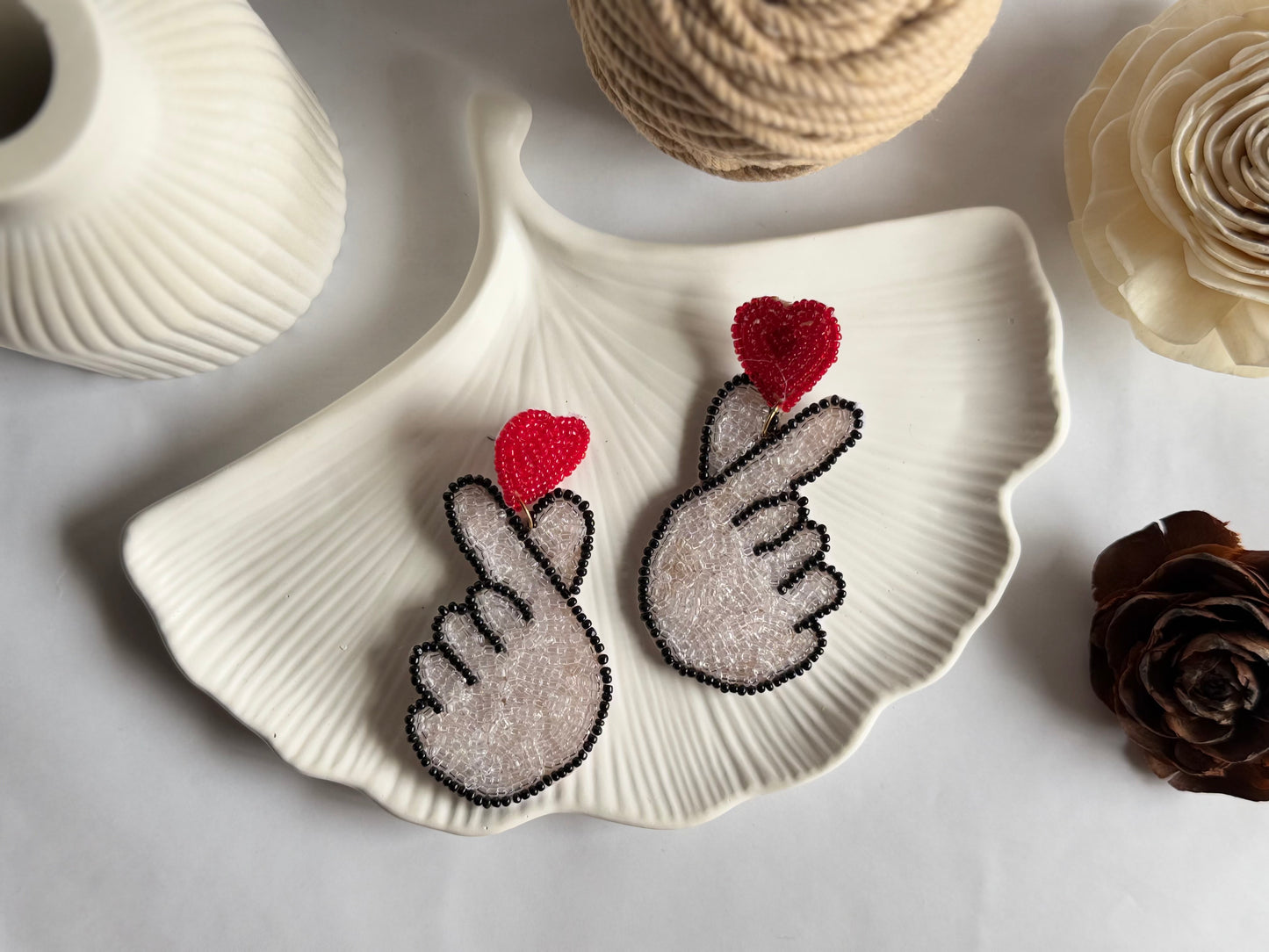 Korean Heart Earrings