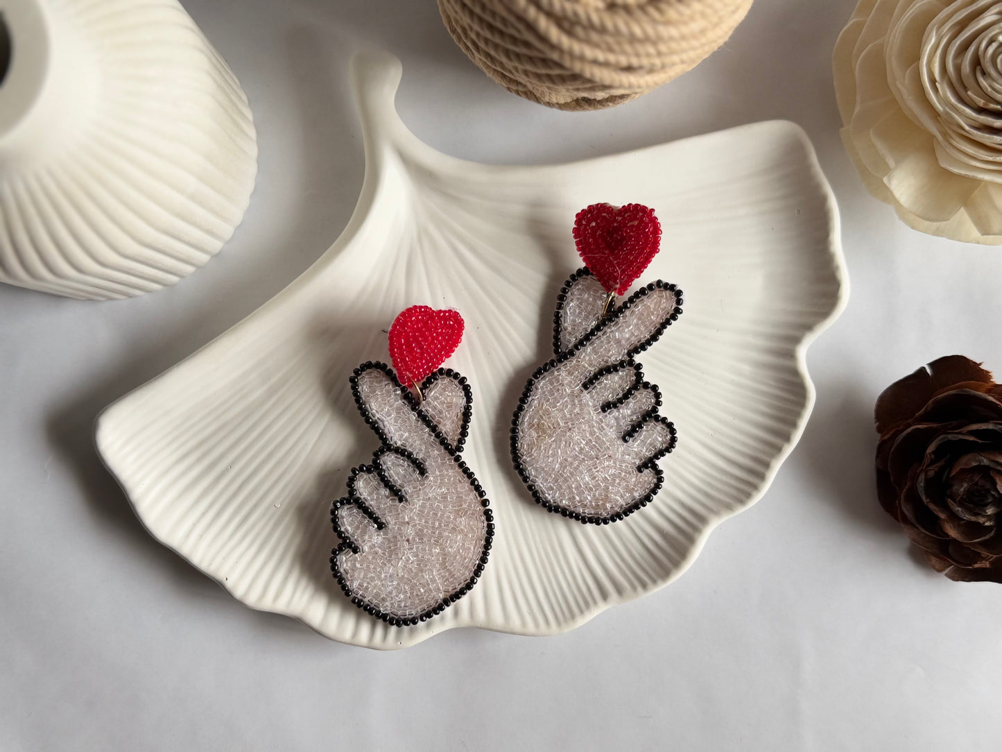 Korean Heart Earrings